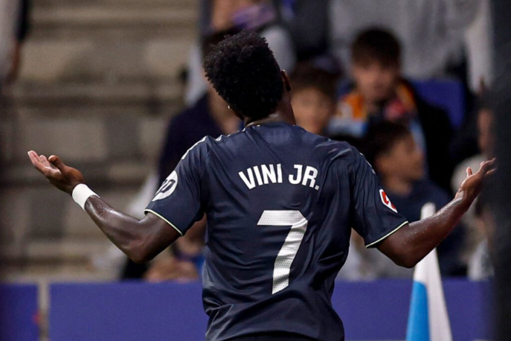 Vini Jr., jugador del Real Madrid. Foto: @realmadrid.