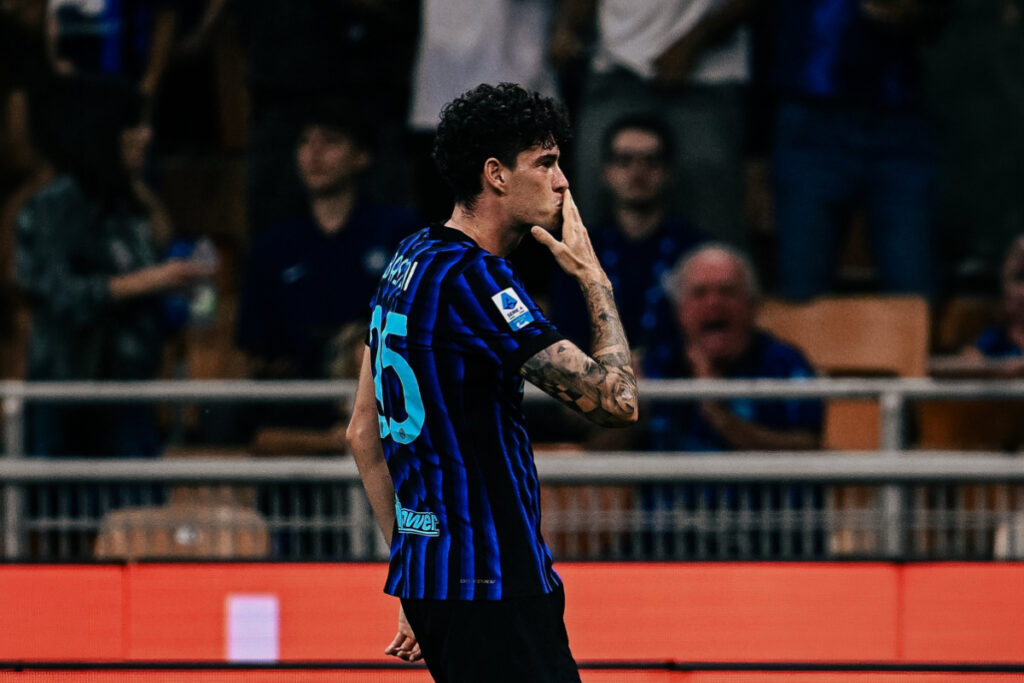 Bastoni, jugador del Inter de Milán. Foto: @Inter.