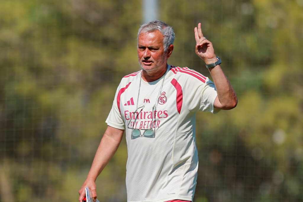 José Mourinho, entrenador del Real Madrid. Foto: @realmadrid.