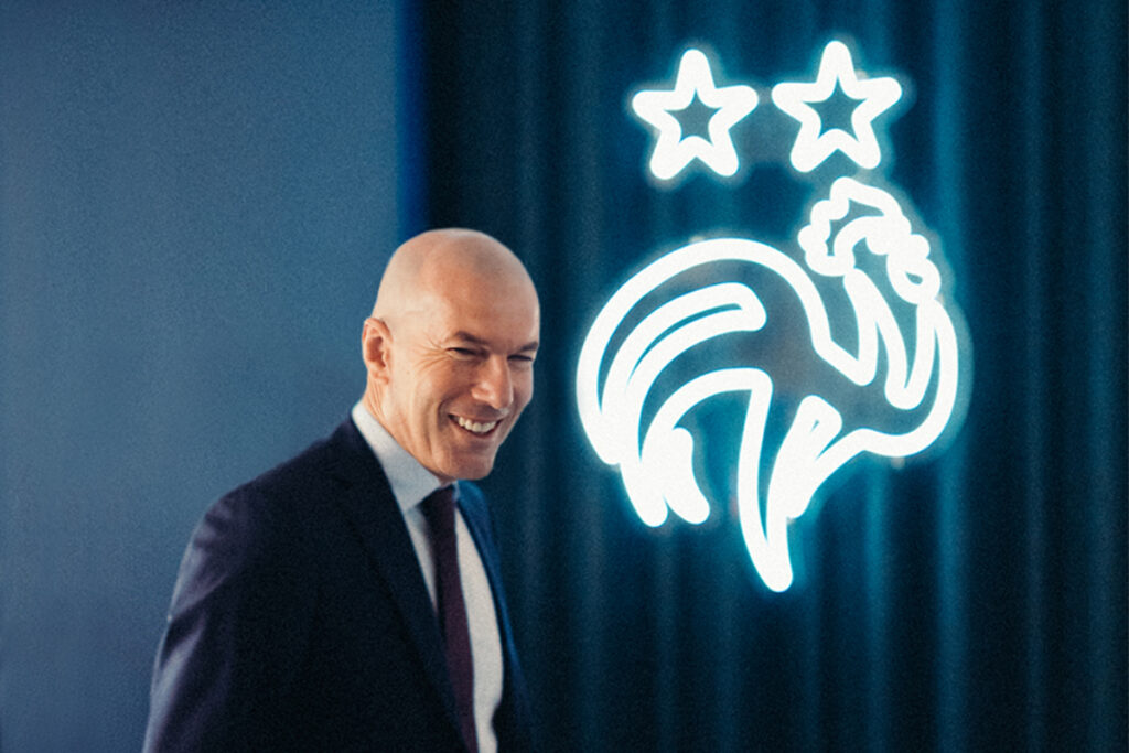 Zinedine Zidane, nuevo seleccionador en la Federacón Francesa de Fútbol. Foto: @FFF.