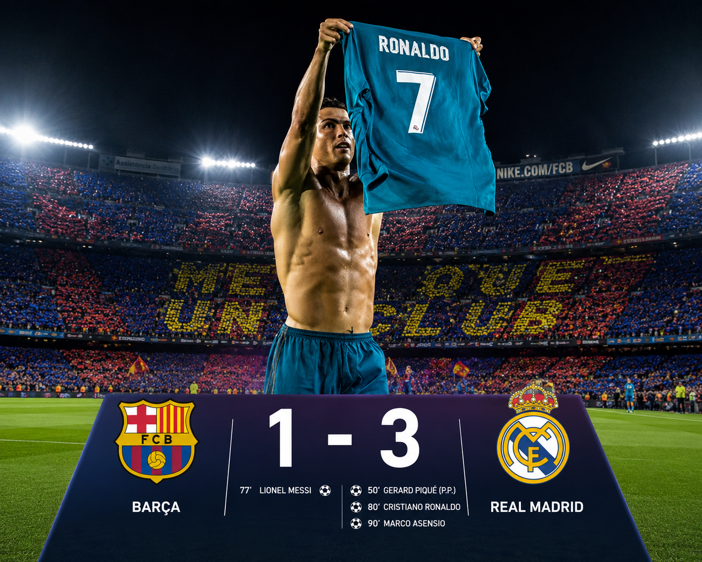 El Real Madrid se impuso en el Camp Nou pese a la actuación arbitral de De Burgos Bengoetxea.