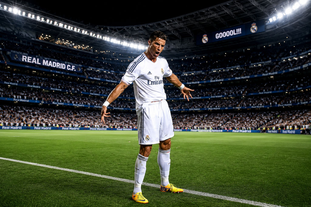 Un día como hoy hace 13 años, Cristiano Ronaldo hizo su celebración por primera vez.