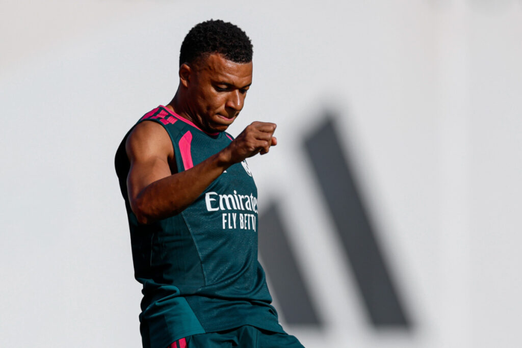 Mbappé ya se ha incorporado a los entrenamientos del Real Madrid. Foto: @realmadrid.