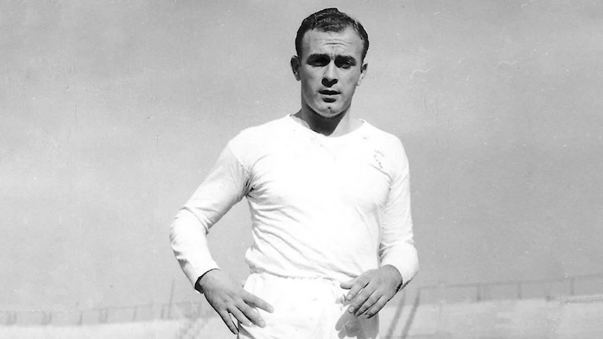 Don Alfredo Di Stéfano, en su primera temporada de blanco. Foto: @realmadrid