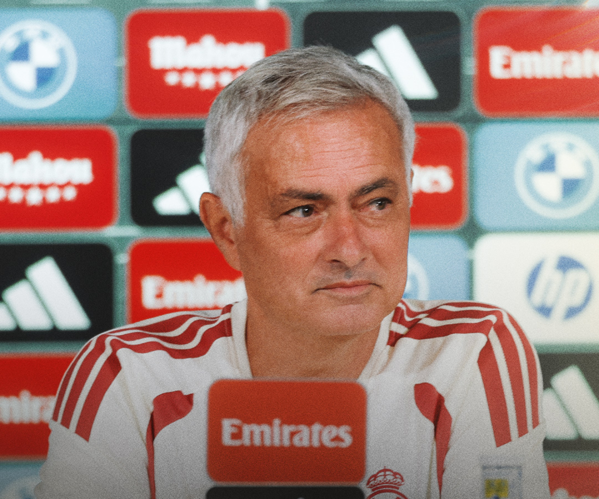 Mourinho continúa siendo el máximo exponente del respeto al escudo blanco. Foto: @realmadrid.